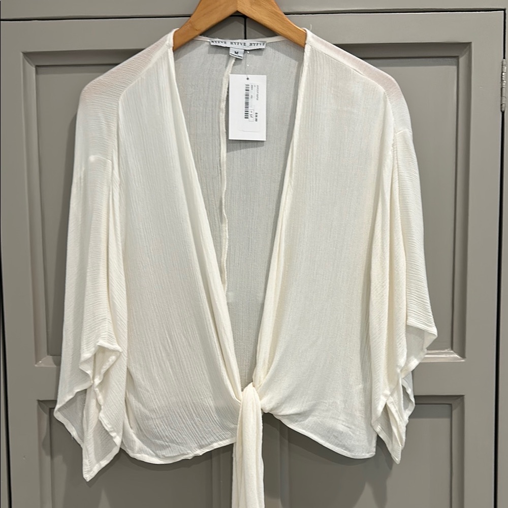 HYFVE White Tie-Front Shrug
